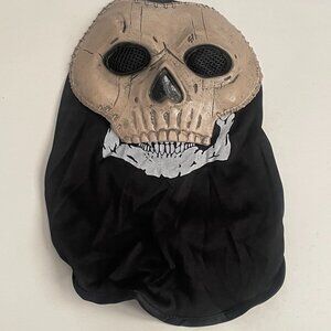 Skull Face Mask with Hood